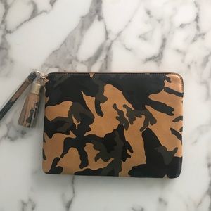 Camouflage Print Clutch